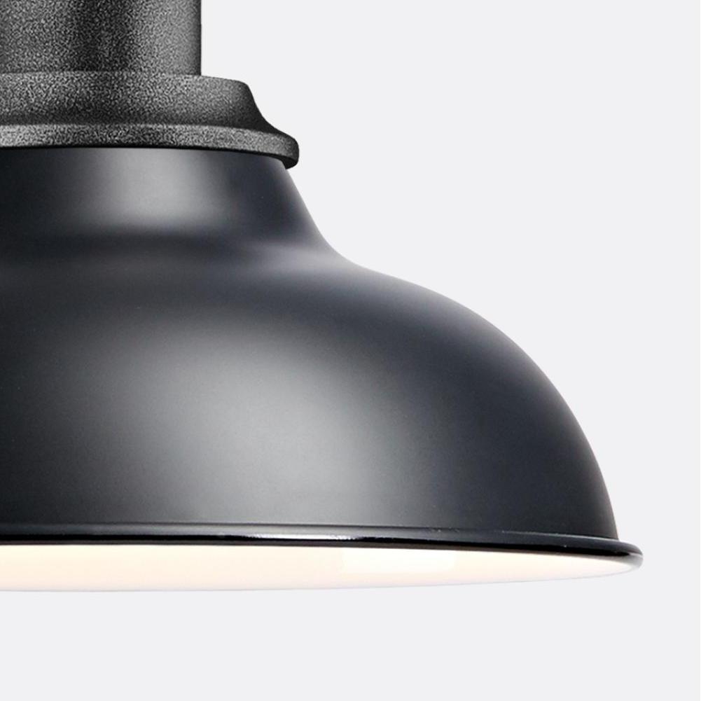 Industrial Carbon Dome Sconce | Rustic Outdoor Wall Light | PingLighting